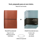 Caderno Focus Journal, Medium (A5) - Planner, Kit 1 Ano