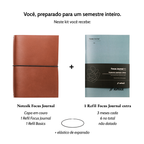 Caderno Focus Journal A5, Medium (A5) - Planner, Kit 6 Meses
