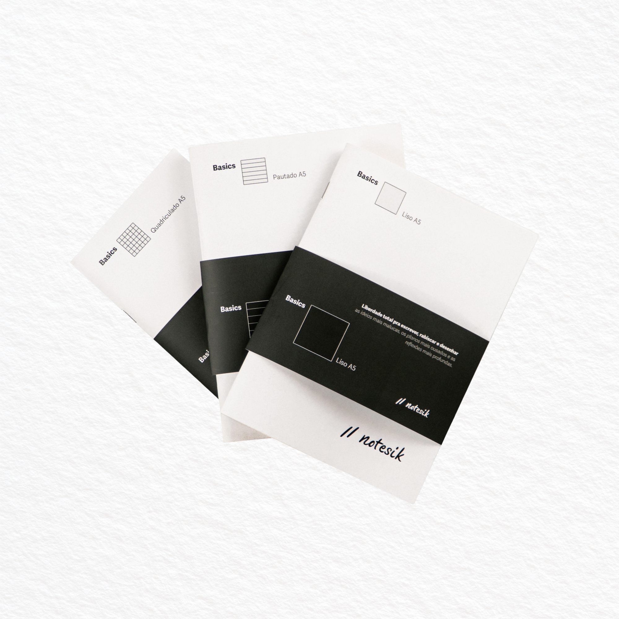 Refil Basics, Medium (A5) - Kit 3x