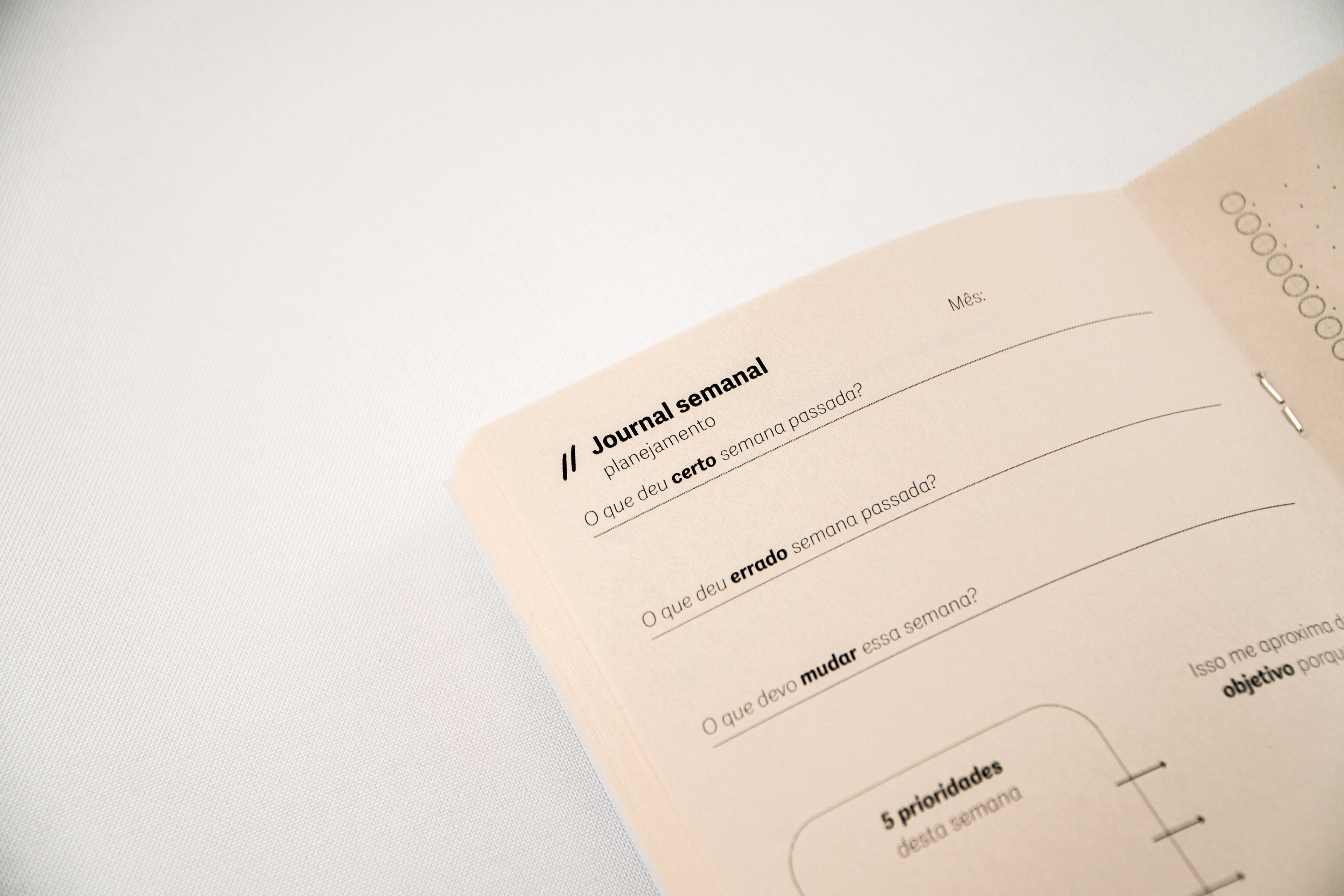 Refil Focus Journal, Medium (A5) - Planner, Kit 4x (12 Meses)