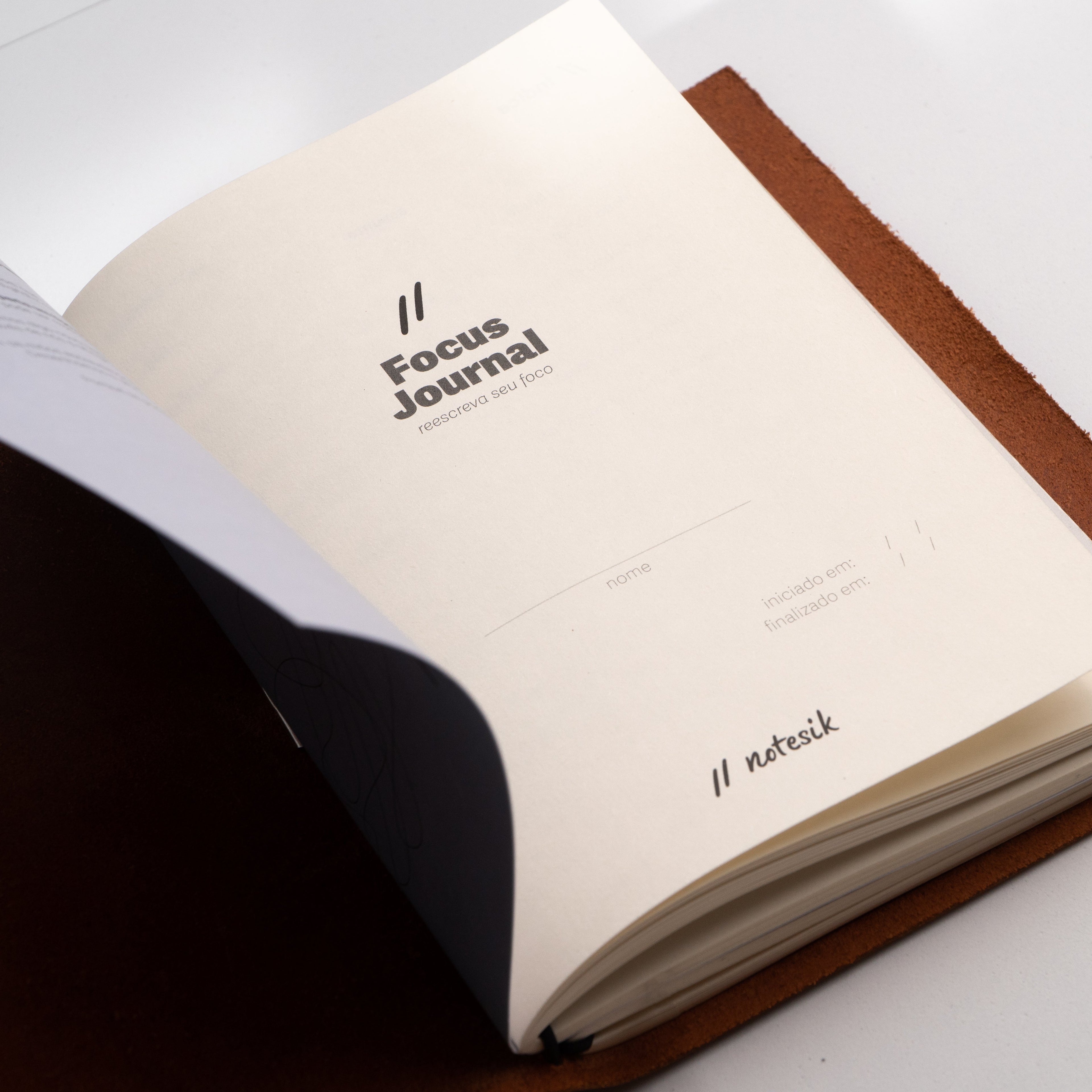 Caderno Focus Journal, Medium (A5) - Planner (com personalização)