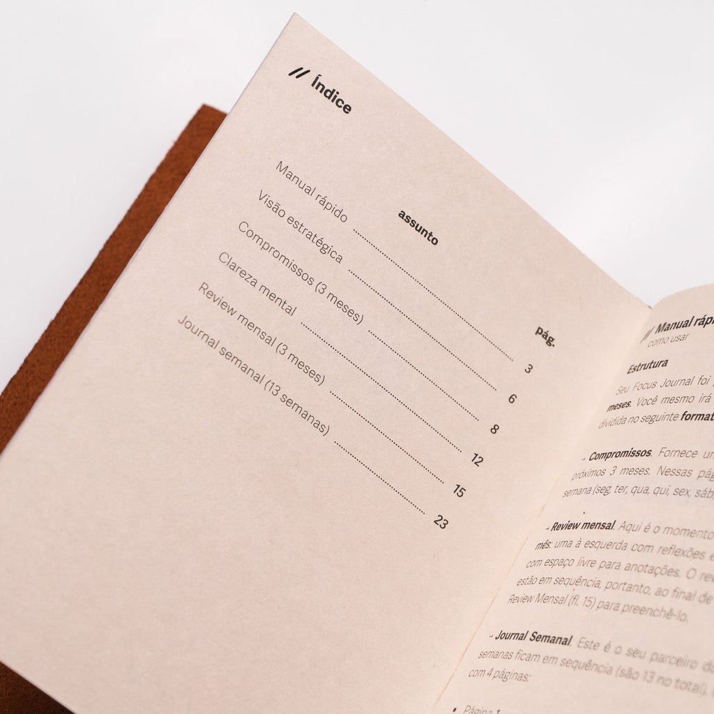 Caderno Focus Journal, Pocket (A6) (com personalização)